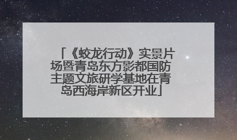 《蛟龙行动》实景片场暨青岛东方影都国防主题文旅研学基地在青岛西海岸新区开业