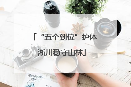 “五个到位”护体 淅川稳守山林