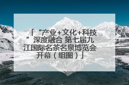 “产业+文化+科技”深度融合 第七届九江国际名茶名泉博览会开幕（组图）