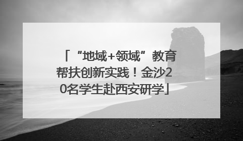 “地域+领域”教育帮扶创新实践！金沙20名学生赴西安研学