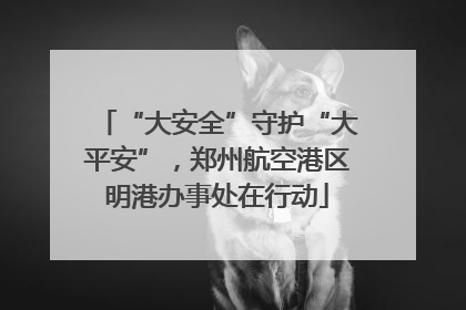 “大安全”守护“大平安”，郑州航空港区明港办事处在行动