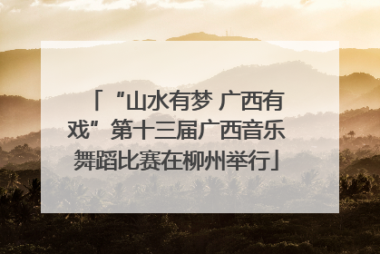 “山水有梦 广西有戏”第十三届广西音乐舞蹈比赛在柳州举行