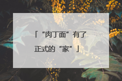 “肉丁面”有了正式的“家”