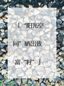“阳光空间”晒出致富“籽”