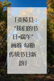 炎陵县：“我们的节日•端午”画卷 勾勒传统节日新韵