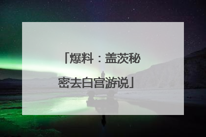 爆料：盖茨秘密去白宫游说