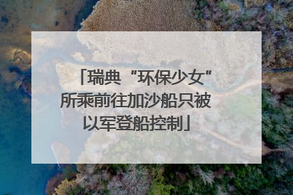 瑞典“环保少女”所乘前往加沙船只被以军登船控制