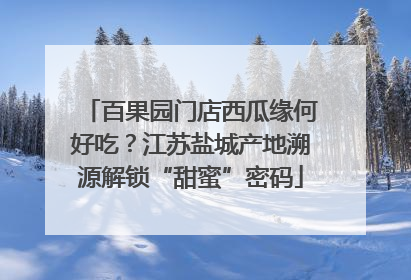 百果园门店西瓜缘何好吃？江苏盐城产地溯源解锁“甜蜜”密码
