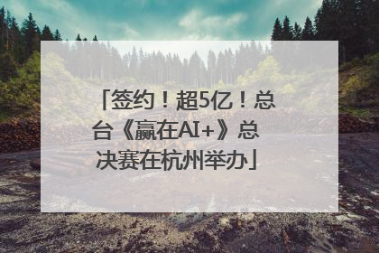 签约！超5亿！总台《赢在AI+》总决赛在杭州举办