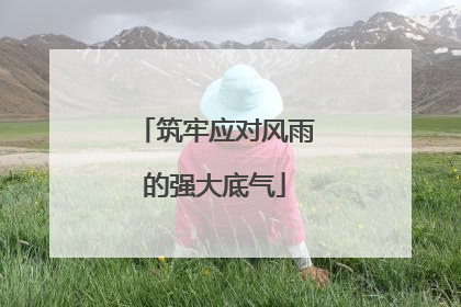 筑牢应对风雨的强大底气