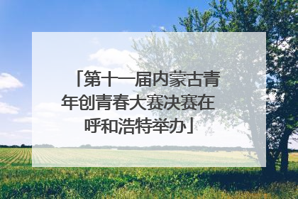 第十一届内蒙古青年创青春大赛决赛在呼和浩特举办