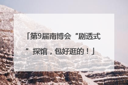第9届南博会“剧透式”探馆，包好逛的！