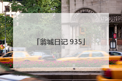 翁城日记 935