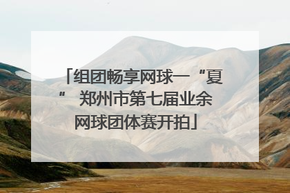 组团畅享网球一“夏” 郑州市第七届业余网球团体赛开拍
