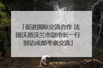 促进国际交流合作 法国沃昂沃兰市副市长一行到访成都考察交流