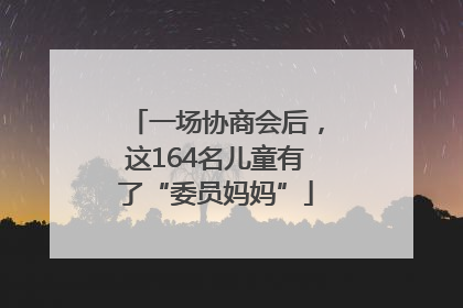 一场协商会后，这164名儿童有了“委员妈妈”