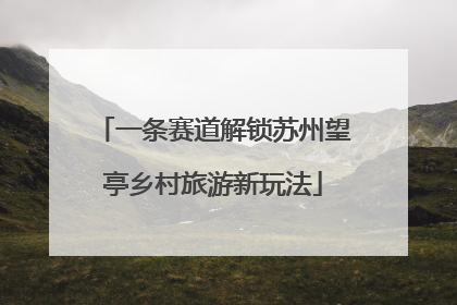 一条赛道解锁苏州望亭乡村旅游新玩法
