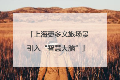 上海更多文旅场景引入“智慧大脑”