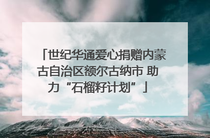 世纪华通爱心捐赠内蒙古自治区额尔古纳市 助力“石榴籽计划”