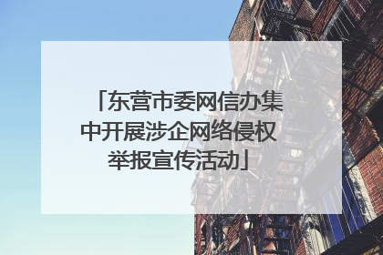 东营市委网信办集中开展涉企网络侵权举报宣传活动