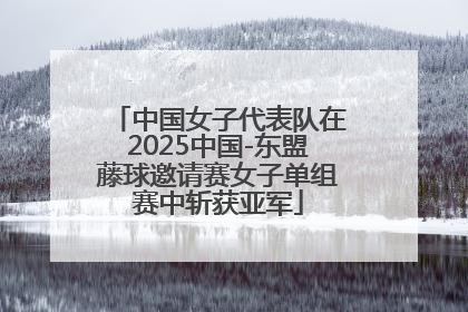 中国女子代表队在2025中国-东盟藤球邀请赛女子单组赛中斩获亚军