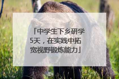 中学生下乡研学5天，在实践中拓宽视野锻炼能力
