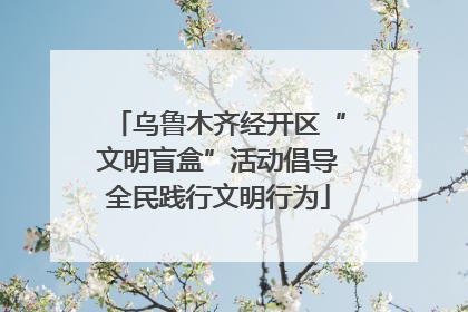 乌鲁木齐经开区“文明盲盒”活动倡导全民践行文明行为