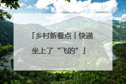 乡村新看点丨快递坐上了“飞的”