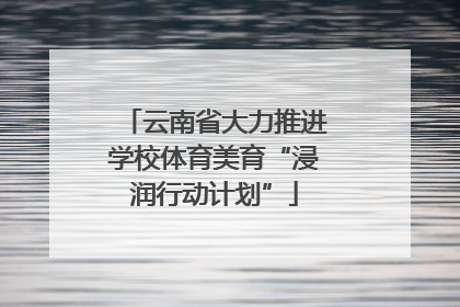 云南省大力推进学校体育美育“浸润行动计划”