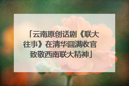 云南原创话剧《联大往事》在清华圆满收官 致敬西南联大精神