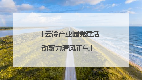 云冷产业园党建活动聚力清风正气