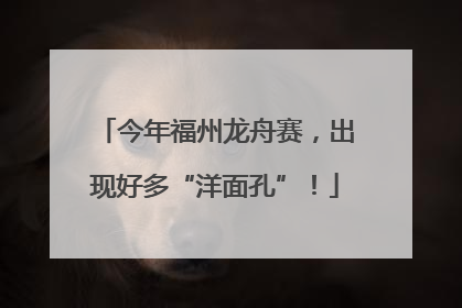 今年福州龙舟赛，出现好多“洋面孔”！