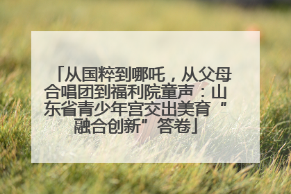 从国粹到哪吒，从父母合唱团到福利院童声：山东省青少年宫交出美育“融合创新”答卷