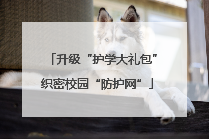 升级“护学大礼包”织密校园“防护网”