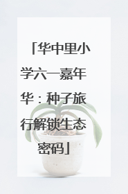 华中里小学六一嘉年华：种子旅行解锁生态密码