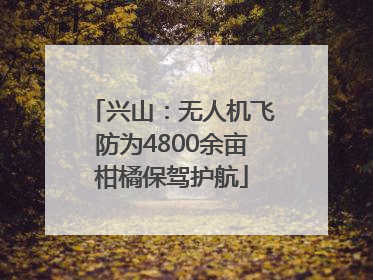 兴山：无人机飞防为4800余亩柑橘保驾护航