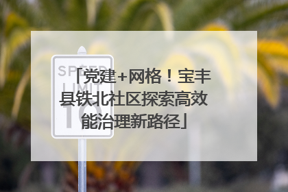 党建+网格！宝丰县铁北社区探索高效能治理新路径