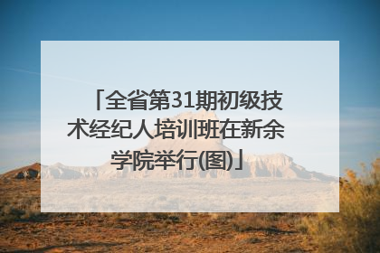 全省第31期初级技术经纪人培训班在新余学院举行(图)