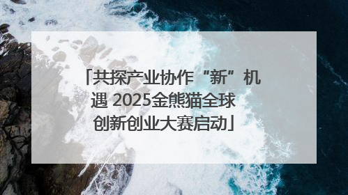 共探产业协作“新”机遇 2025金熊猫全球创新创业大赛启动
