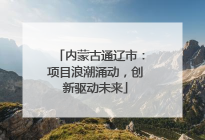 内蒙古通辽市：项目浪潮涌动，创新驱动未来