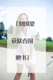 刘国梁获联合国聘书