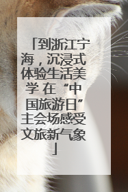 到浙江宁海，沉浸式体验生活美学 在“中国旅游日”主会场感受文旅新气象