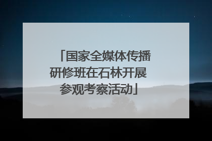 国家全媒体传播研修班在石林开展参观考察活动