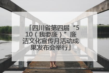 四川省第四届“510（我要廉）”廉洁文化宣传月活动成果发布会举行