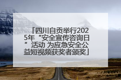 四川自贡举行2025年“安全宣传咨询日”活动 为应急安全公益短视频获奖者颁奖