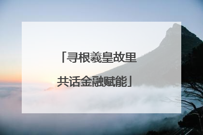 寻根羲皇故里 共话金融赋能