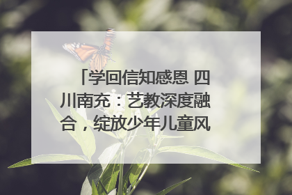 学回信知感恩 四川南充：艺教深度融合，绽放少年儿童风采｜您牵挂的四川