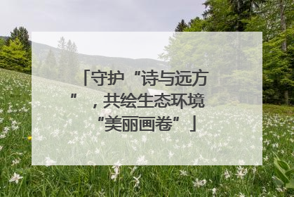 守护“诗与远方”，共绘生态环境“美丽画卷”