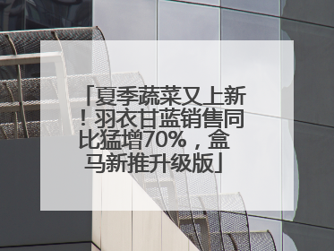 夏季蔬菜又上新！羽衣甘蓝销售同比猛增70%，盒马新推升级版
