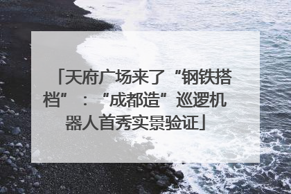 天府广场来了“钢铁搭档”：“成都造”巡逻机器人首秀实景验证
